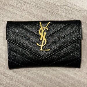 SAINT LAURENT - Cassandre Matelassé Small Envelope Wallet